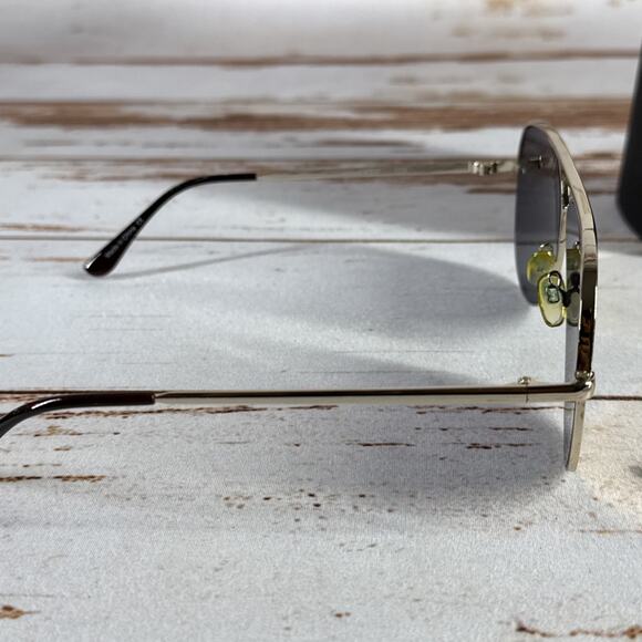 QUAY High Key 126 Aviator Sunglasses – Gold Mirrored Lens Wear Replacement Frame - Picture 6 of 7